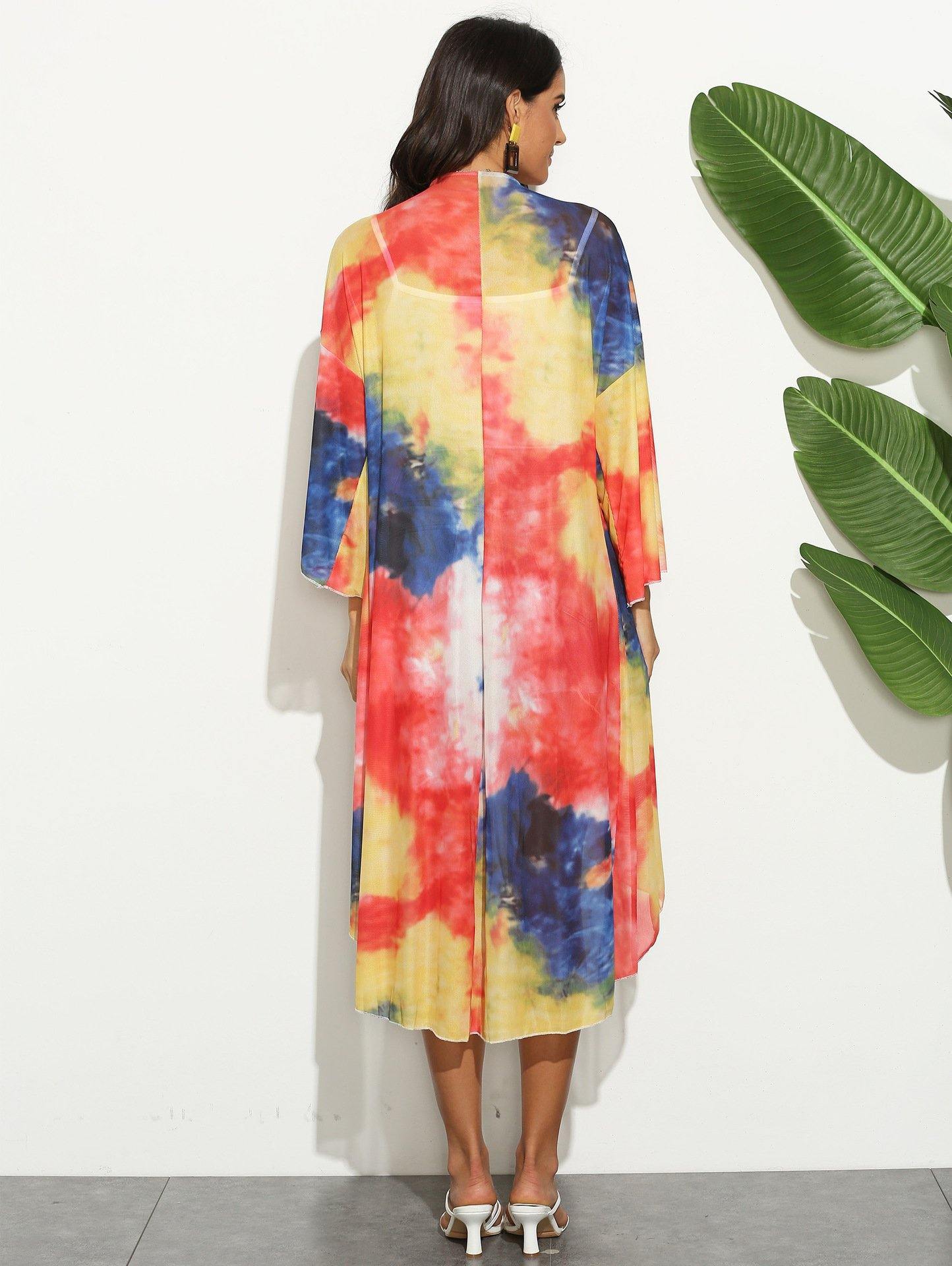 Women Summer Irregular Long Cover Ups-STYLEGOING