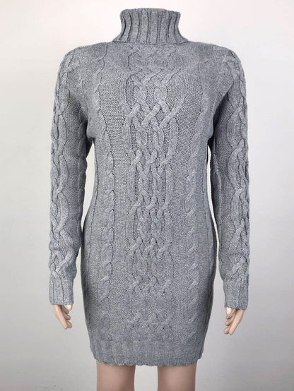 Vintage Turtleneck Knitted Pullover Sweaters