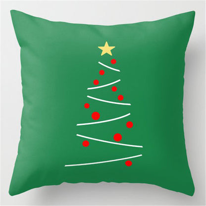 5pcs/package Christmas Green Pillow Case