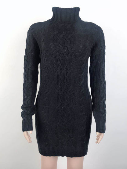 Vintage Turtleneck Knitted Pullover Sweaters