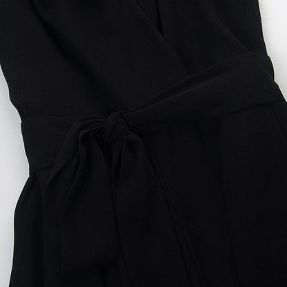 Classy V Neck Sleeveless Halter Women Jumsuits-STYLEGOING