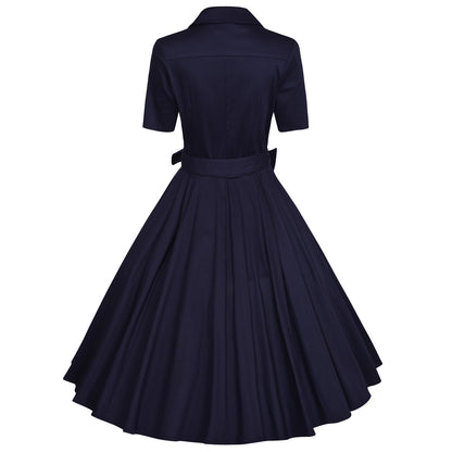 Elegant Cotton Short Sleeves Dresses
