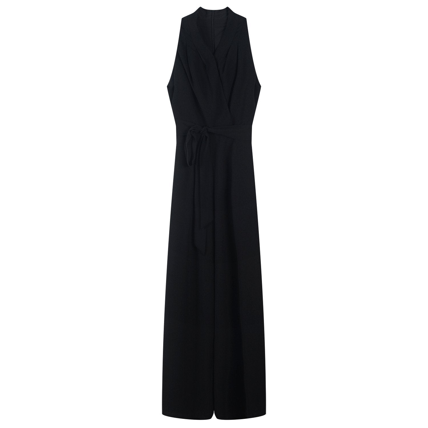 Classy V Neck Sleeveless Halter Women Jumsuits-STYLEGOING