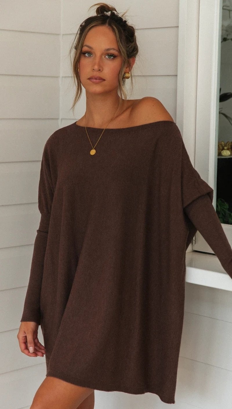 Fashion Off The Shoulder Long Sleeves T Shirts-STYLEGOING