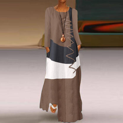 Plus Size Long Sleeves Vintage Dresses-STYLEGOING