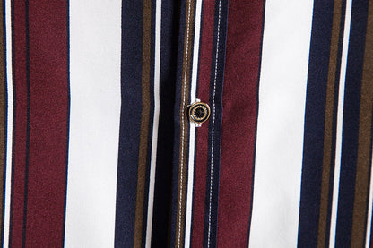 Men's Striped Short Sleeves Summer Beach T Shirts