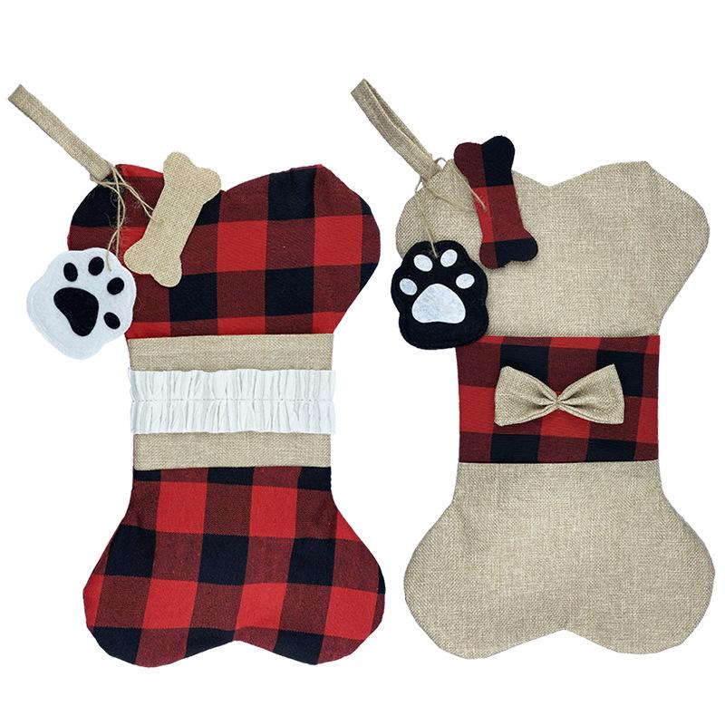 Christmas Bone Shape Gift Bags