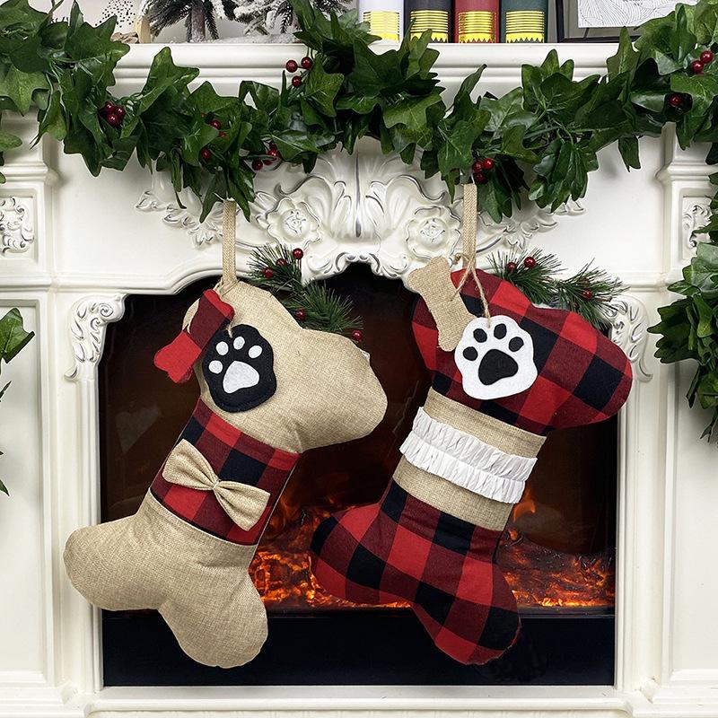 Christmas Bone Shape Gift Bags