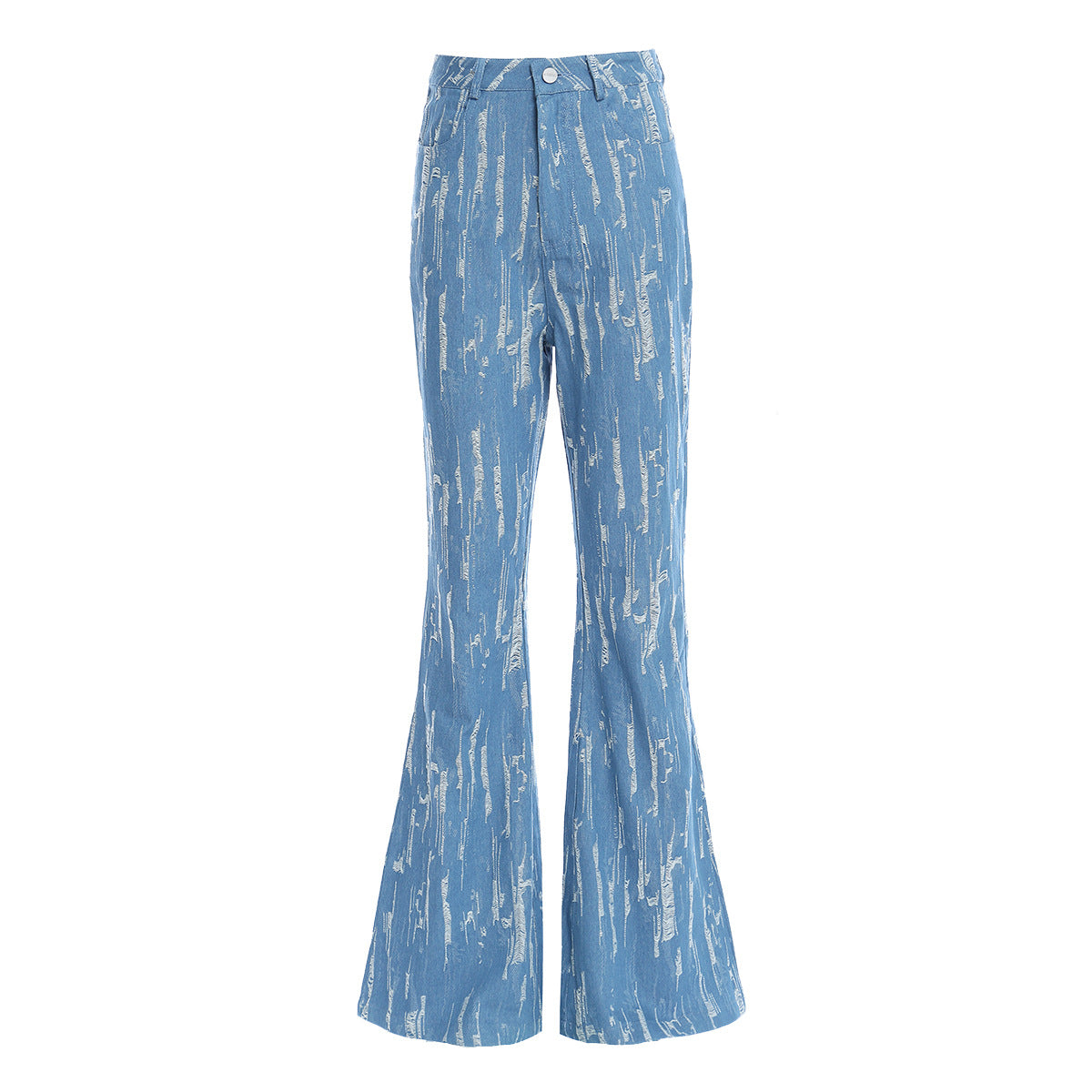 Designed Vintage Denim Trumpet Pants for Women