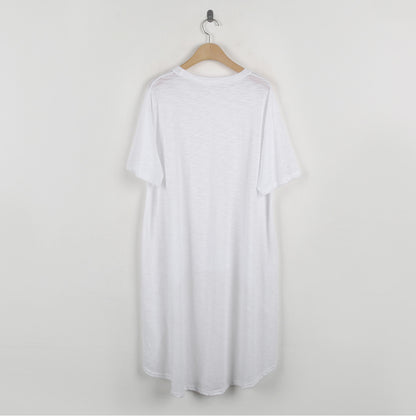 White Cotton Summer Women Short Sleeves T Shirts