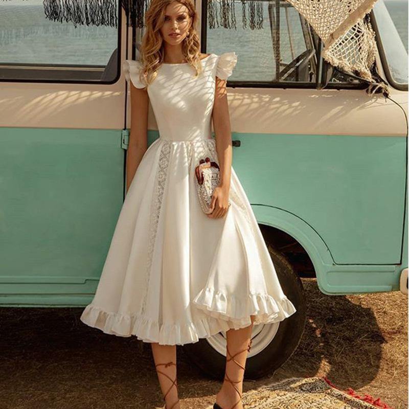 Fall Women Short Sleeves Daily Dresses-STYLEGOING