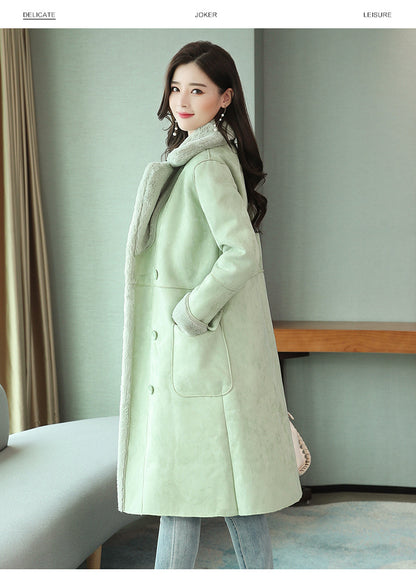 Winter Sherpa Warm Thick Outerwear Overcoats for Women