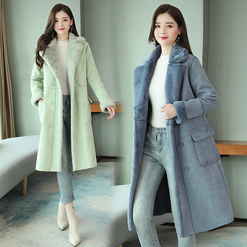 Winter Sherpa Warm Thick Outerwear Overcoats for Women