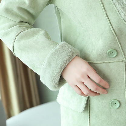Winter Sherpa Warm Thick Outerwear Overcoats for Women