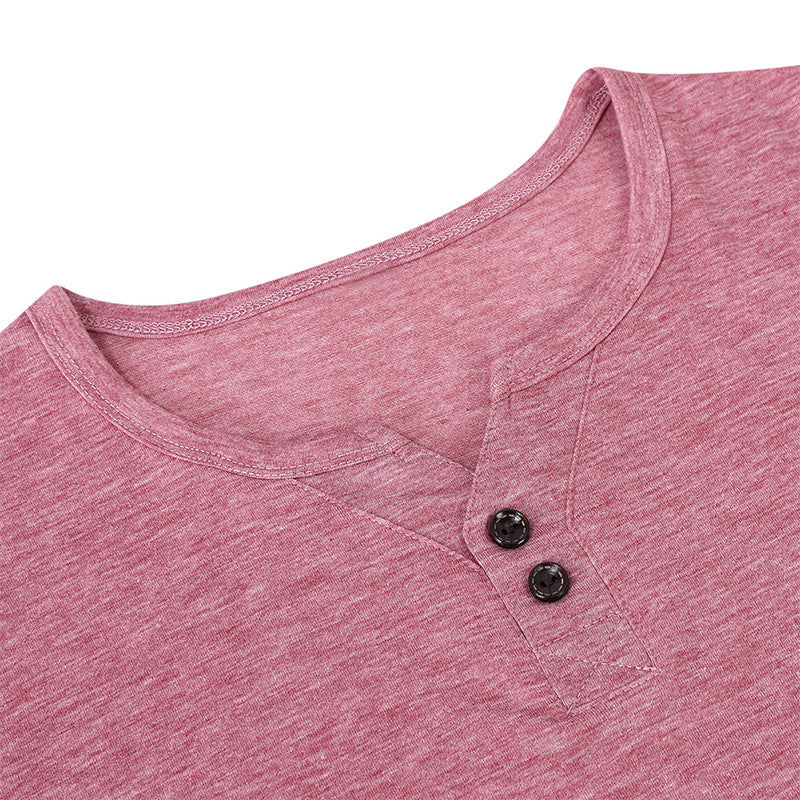 Fall V Neck Long Sleeves T Shirts for Men