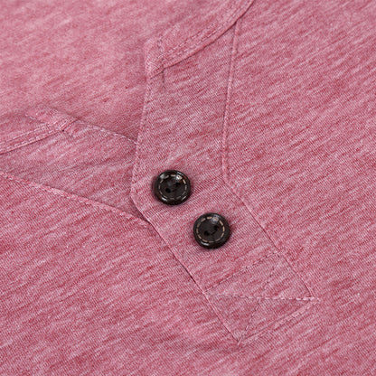 Fall V Neck Long Sleeves T Shirts for Men