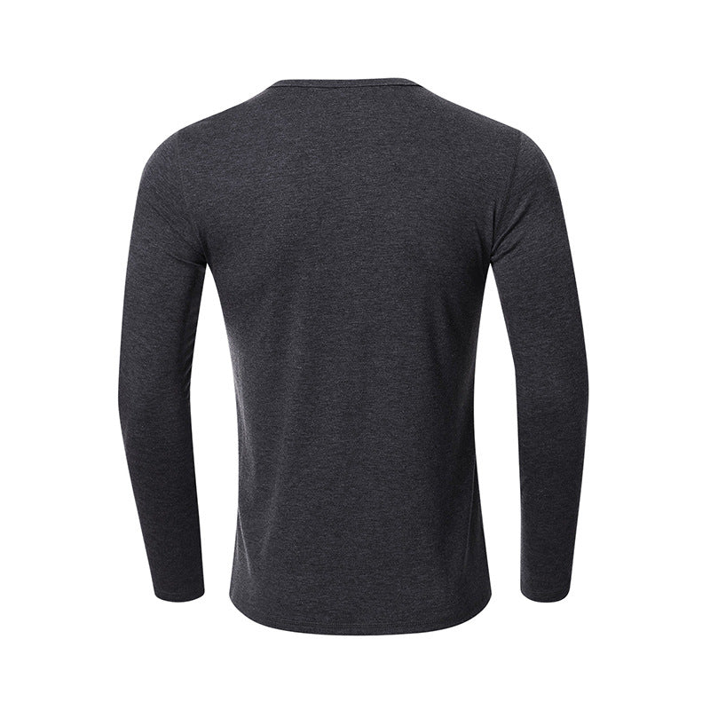 Fall V Neck Long Sleeves T Shirts for Men