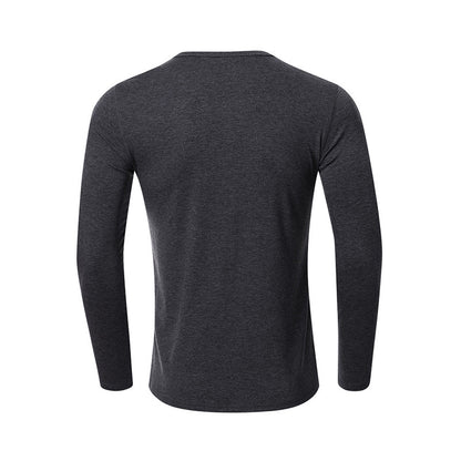 Fall V Neck Long Sleeves T Shirts for Men