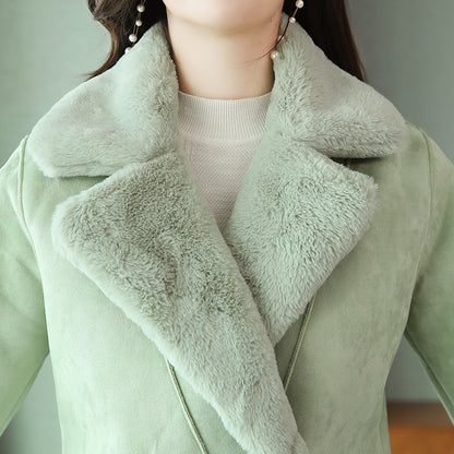 Winter Sherpa Warm Thick Outerwear Overcoats for Women