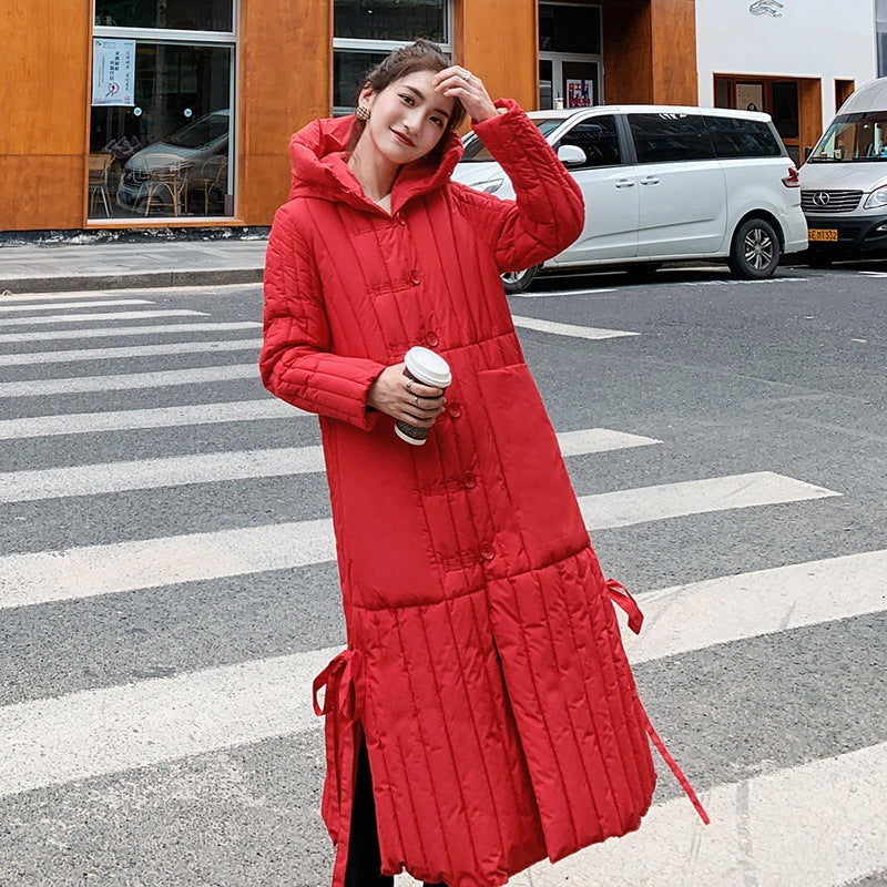Winter Long Cotton Overcoats for Women