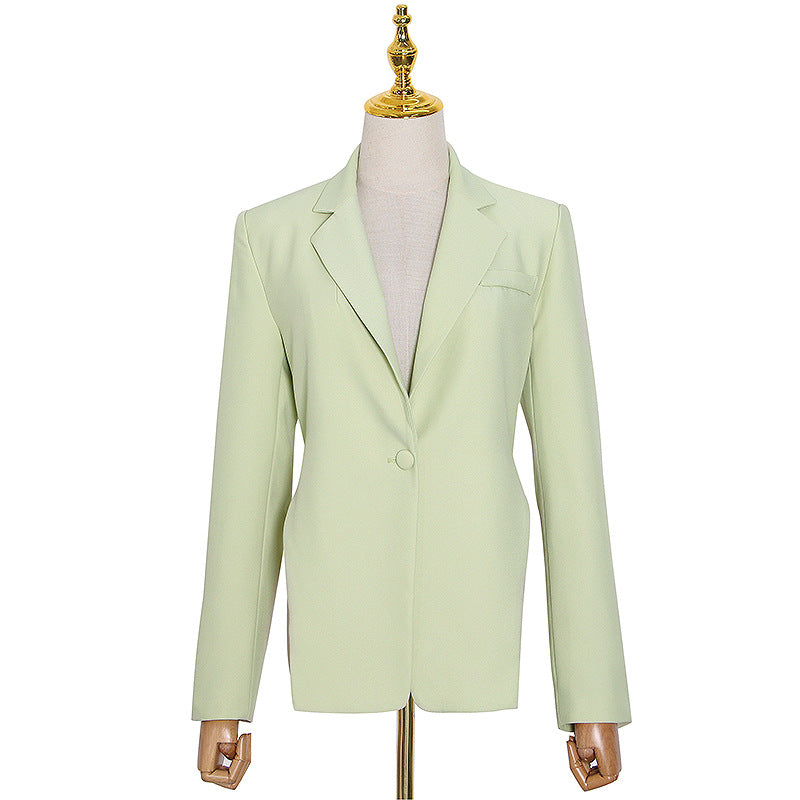 Designed Sexy Back Chains Blazer Coats for Women