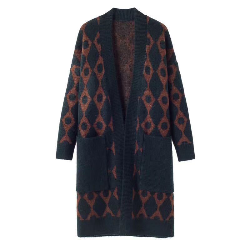Women Woolen Plus Sizes Knitting Overcoat