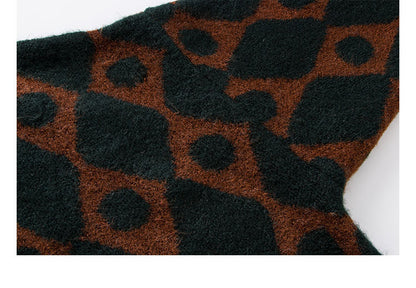 Women Woolen Plus Sizes Knitting Overcoat