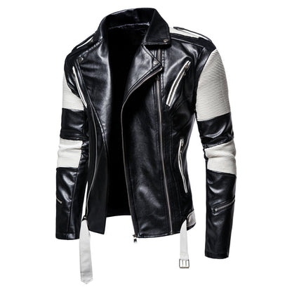Fall Plus Sizes Pu Leather Jackets for Men