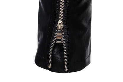 Fall Plus Sizes Pu Leather Jackets for Men
