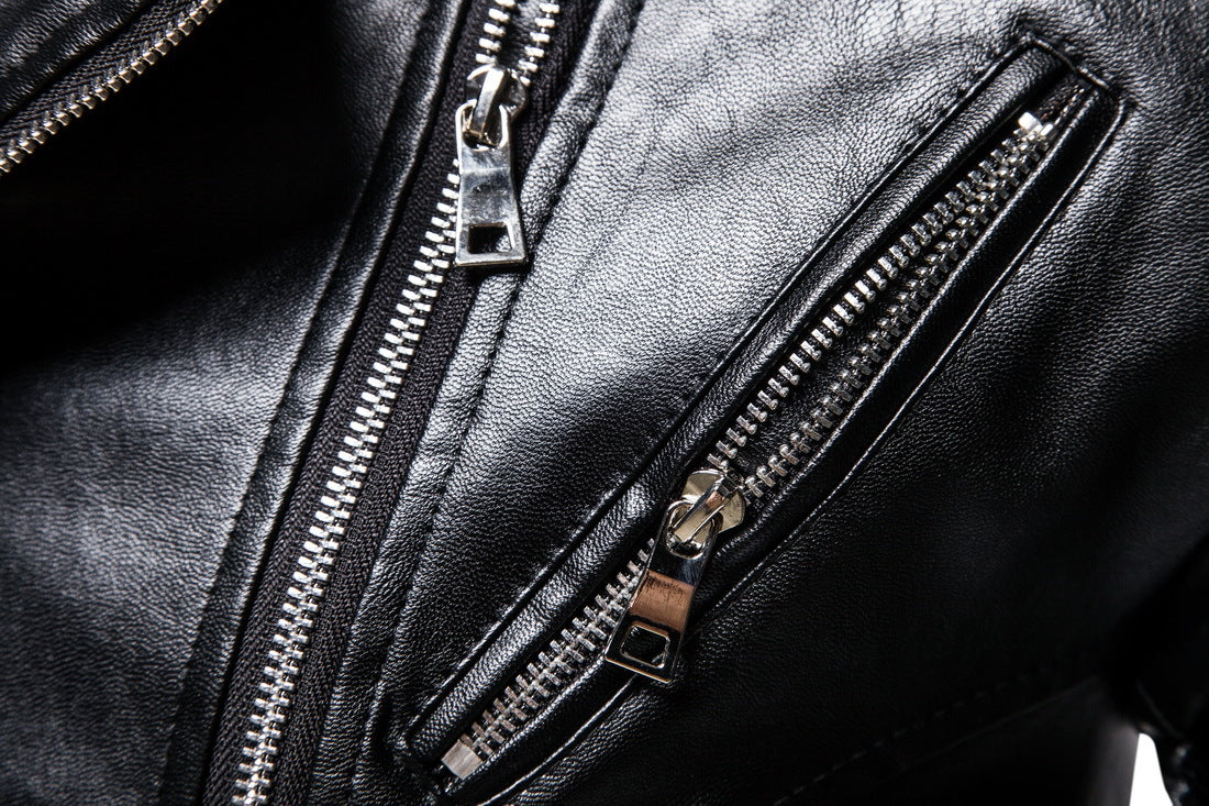 Fall Plus Sizes Pu Leather Jackets for Men