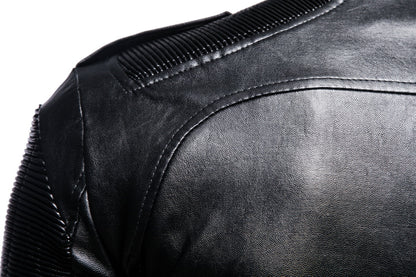 Fall Plus Sizes Pu Leather Jackets for Men