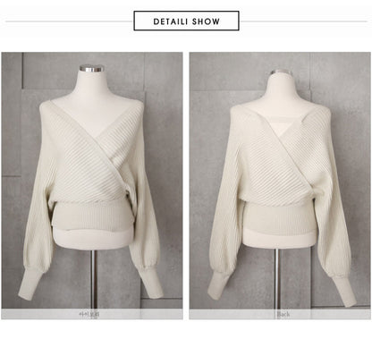 Women Knitting Bat Sleeves Tops and Sheath Skirts 2pcs Sets