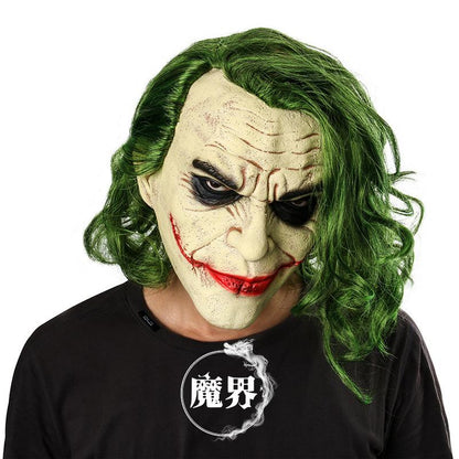 Happy Halloween Cosplay Clown Joker Latex Mask-STYLEGOING