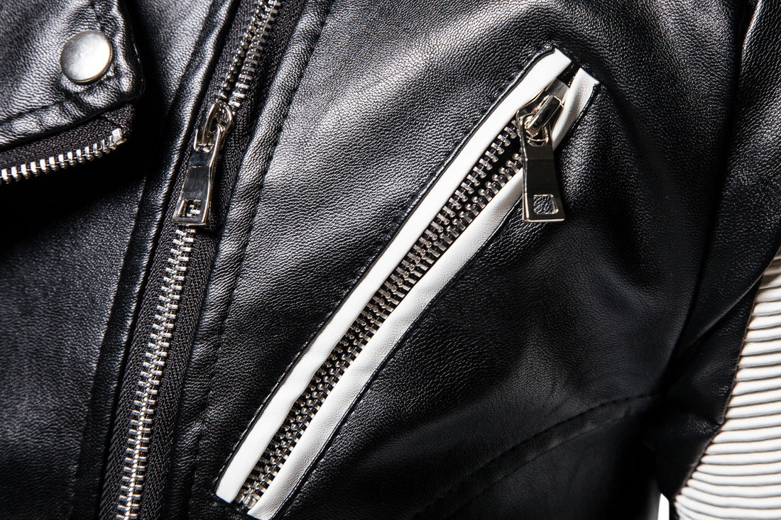 Fall Plus Sizes Pu Leather Jackets for Men