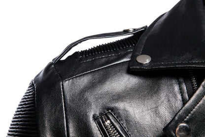 Fall Plus Sizes Pu Leather Jackets for Men