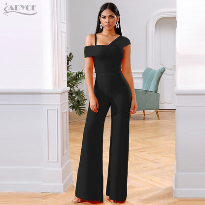 Sexy Sleeves Tops and Trousers Two Pieces Party Suits