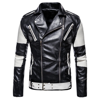 Fall Plus Sizes Pu Leather Jackets for Men