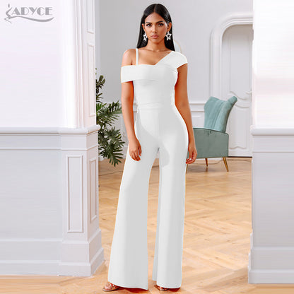 Sexy Sleeves Tops and Trousers Two Pieces Party Suits