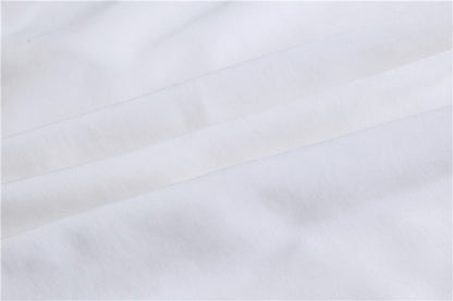 White Designed Pearl Women Long Sleeves Shirts
