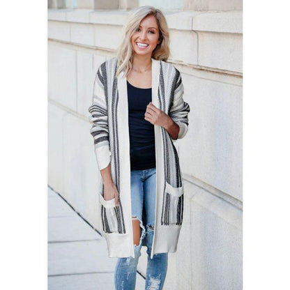 Leisure Knitting Cardigan with Pocket-STYLEGOING