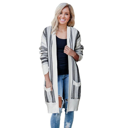 Leisure Knitting Cardigan with Pocket-STYLEGOING