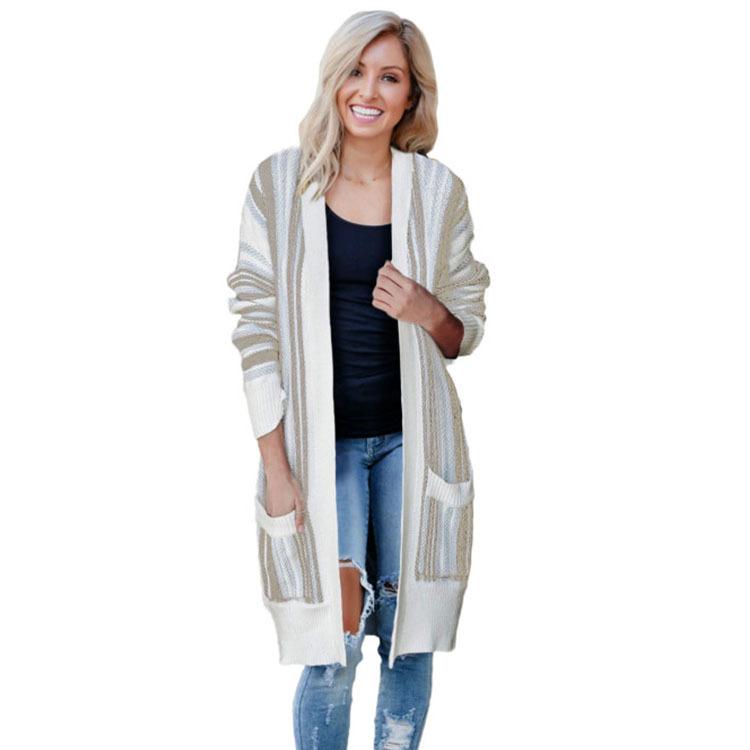 Leisure Knitting Cardigan with Pocket-STYLEGOING
