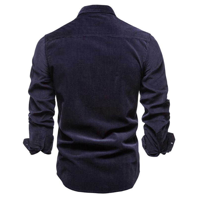 Casual Men Cotton Long Sleeves Shirts