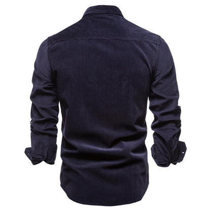Casual Men Cotton Long Sleeves Shirts
