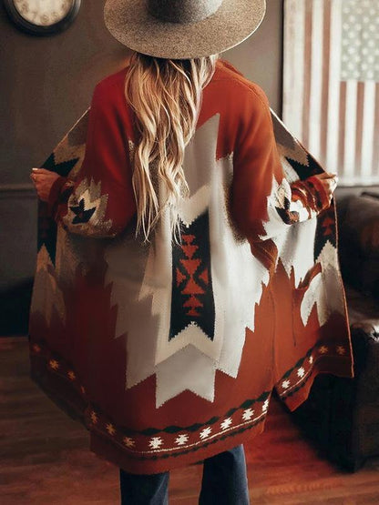 Women Long Sleeves Cardigan Overcoat-STYLEGOING