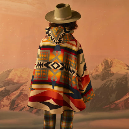 Colorful Women Warm Winter Woolen Overcoat