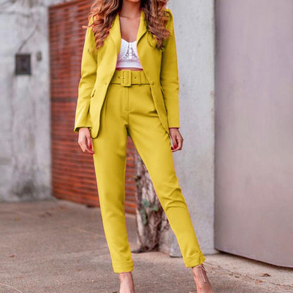 Leisure Fashion Two Pieces Blazers Outfits-STYLEGOING