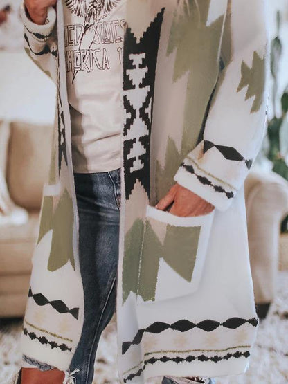 Women Long Sleeves Cardigan Overcoat-STYLEGOING