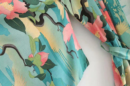 Bohemia Lotus Kimono Cover Ups-STYLEGOING