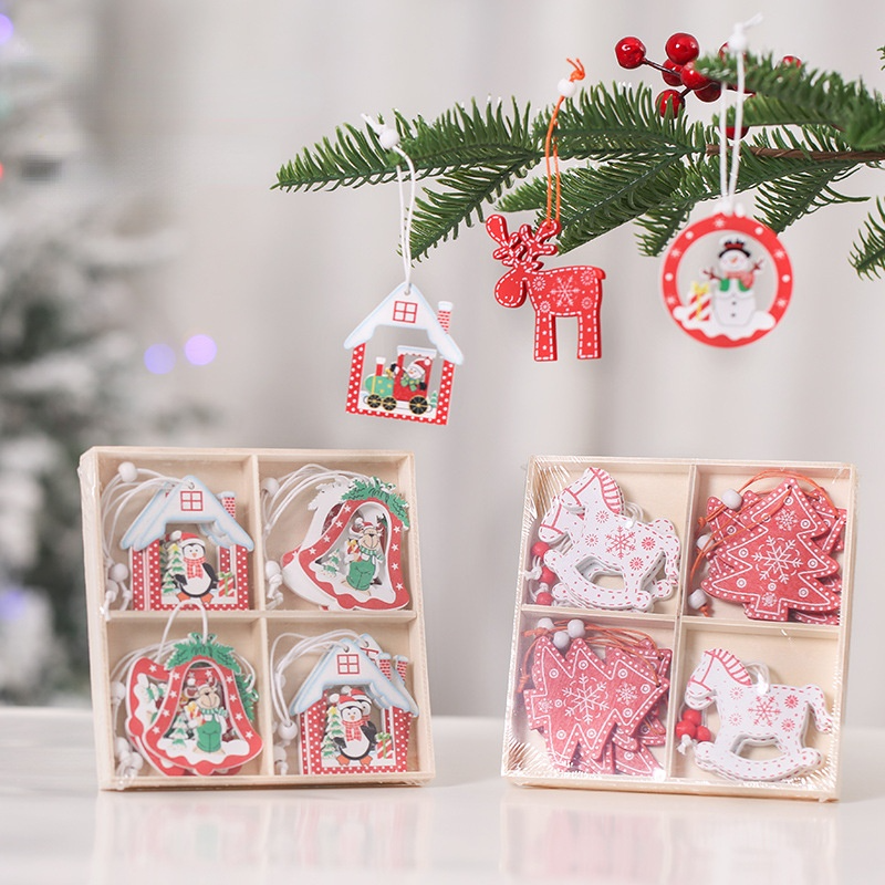 Merry Christmas Tree Wooden Widget Gifts Decoration